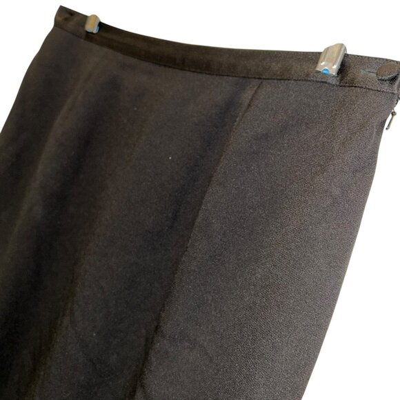 Laura Ashley Vintage 90s black full falls straight skirt US 12 - Picture 4 of 4